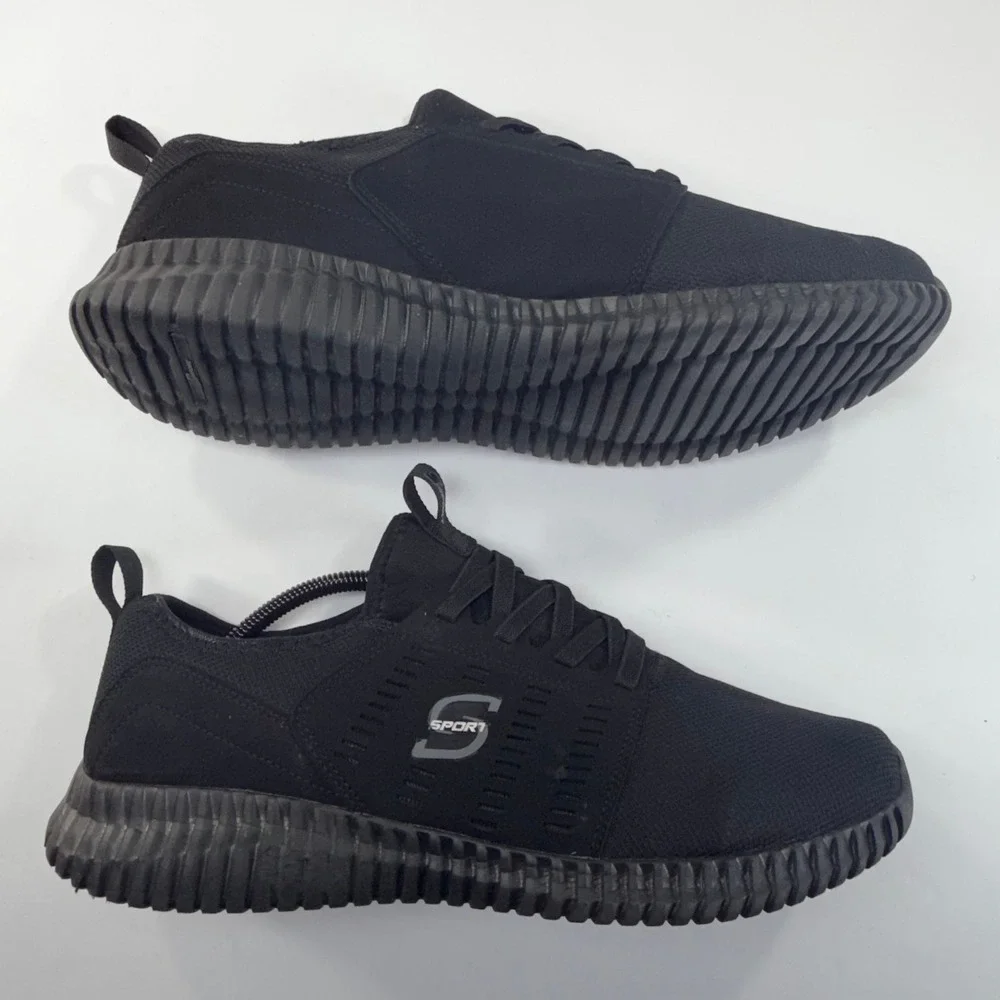 Skechers S Sport Brennen 2.0‎ Sneaker Men 11 Black Relaxed Fit Casual Athletic